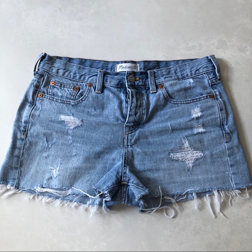 Madewell denim cut off shorts